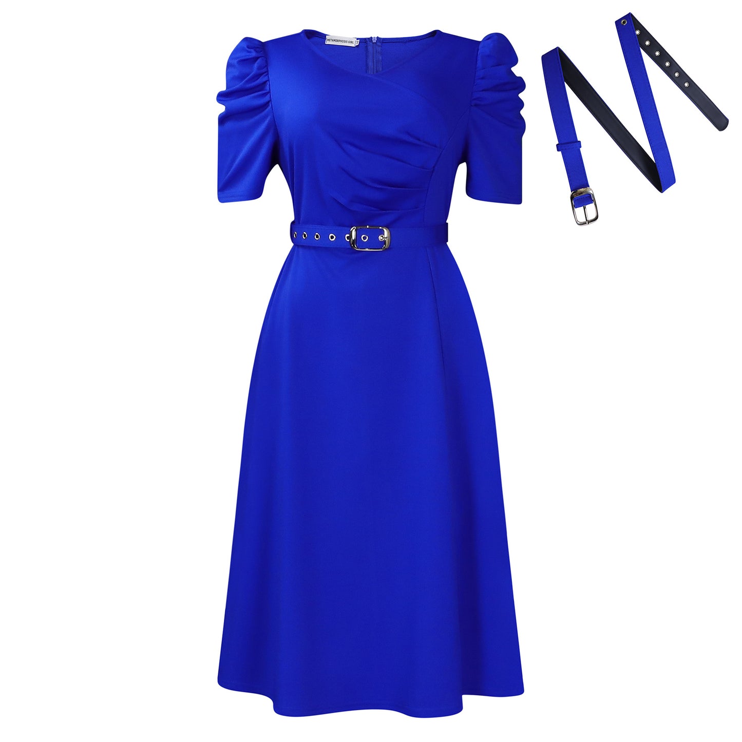 Women's Fashionable Pleated Elegant Large Swing African Dress