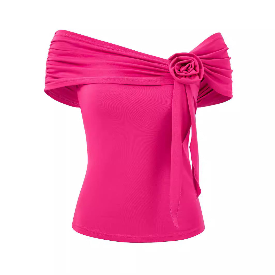 Women's Summer Casual Fashion Wear Solid Color Blouses