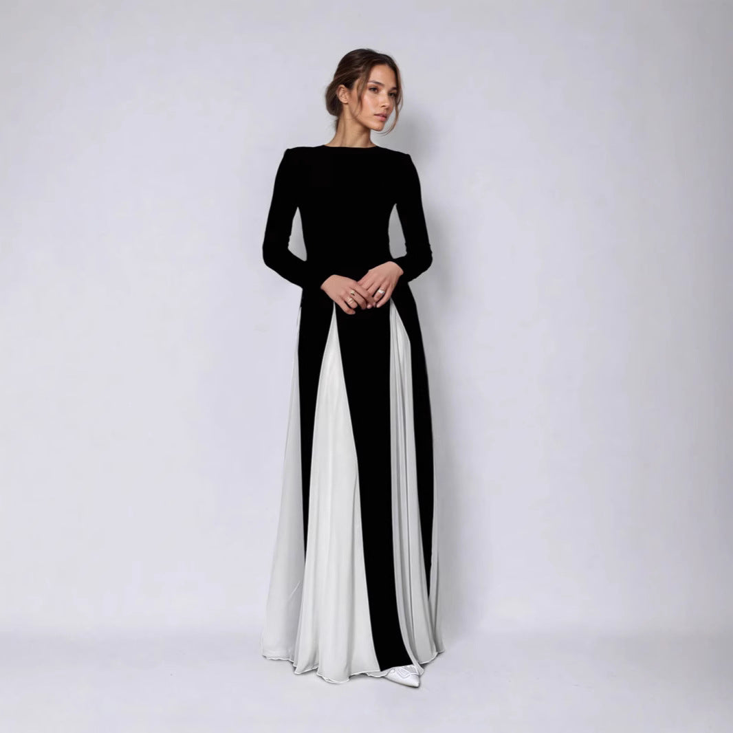 Women's Sleeve High Waist Slim Elegance Retro Dresses