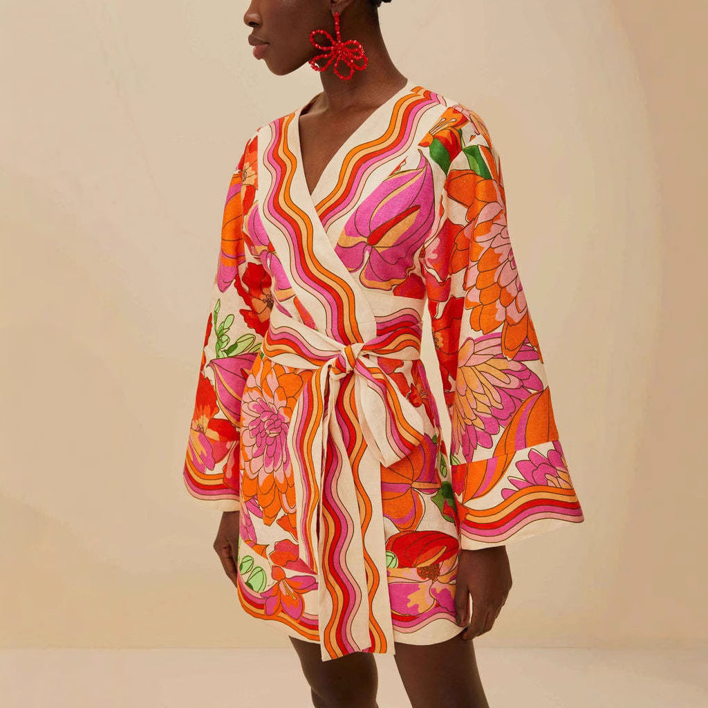 Casual Fashion Elegant Linen Loose Dress Dresses