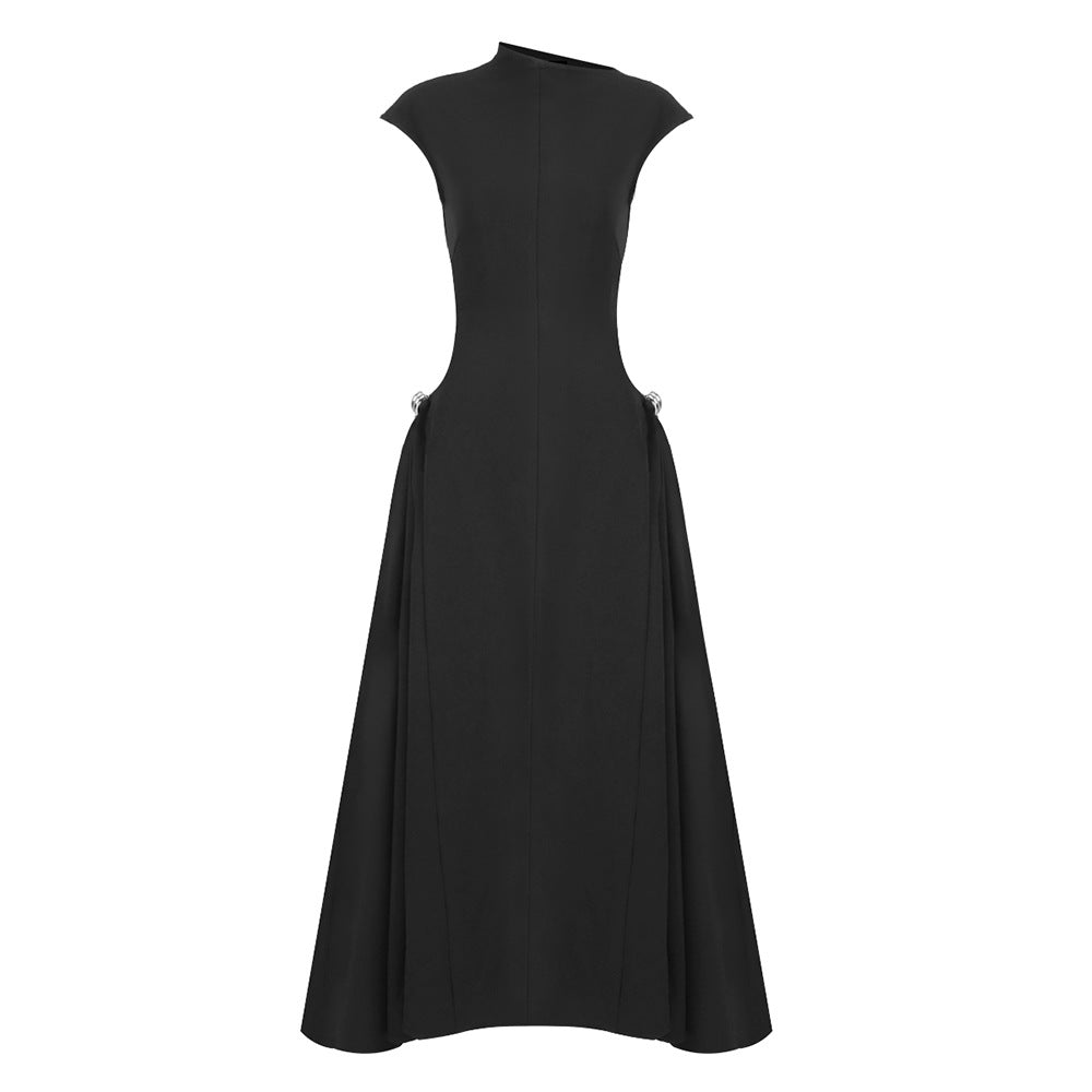 Women's Dress Simple Graceful Solid Color Round Neck Sleeveless Dresses