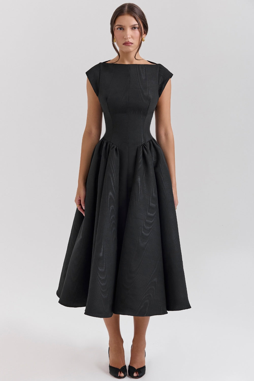 Women's Dress For French Minority Mid-length Solid Dresses