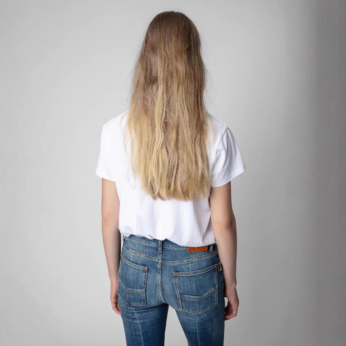 Women's Classic Letter Printed Flowers Snake Embroidery Blouses