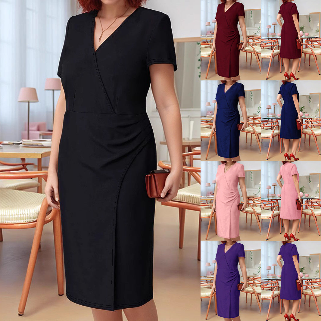 Women's Fashion Elegant Sleeve Solid Color Shorts