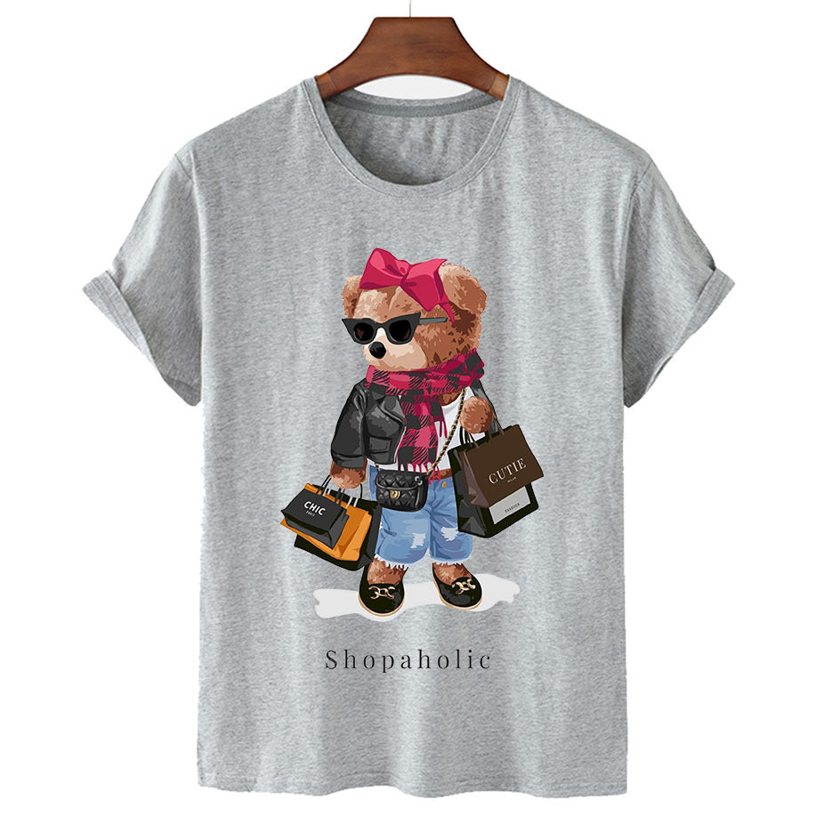 Women's Comfortable Bear Loose T-shirt Fashion Blouses