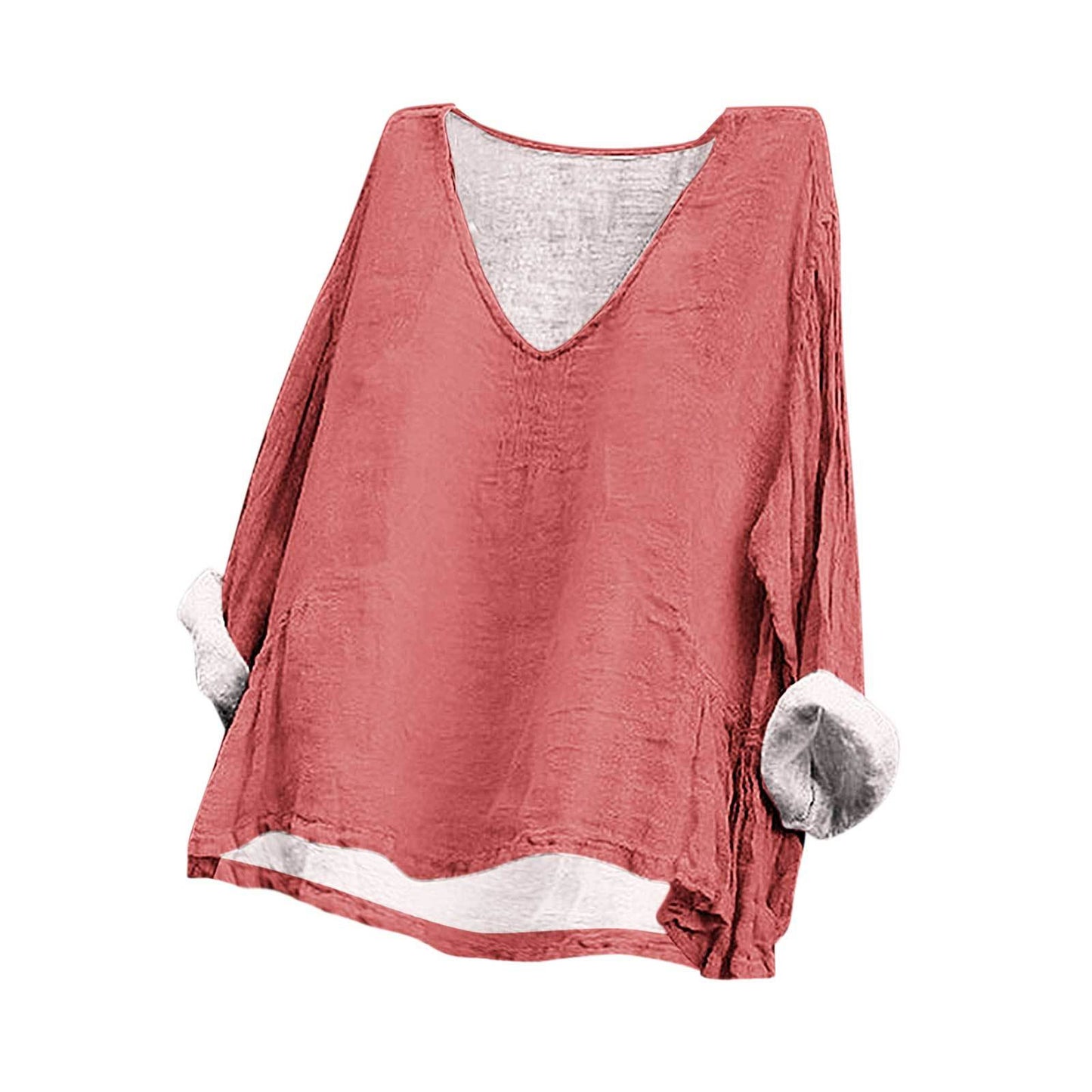 Fashion Loose Digital Printing Long Sleeve Blouses
