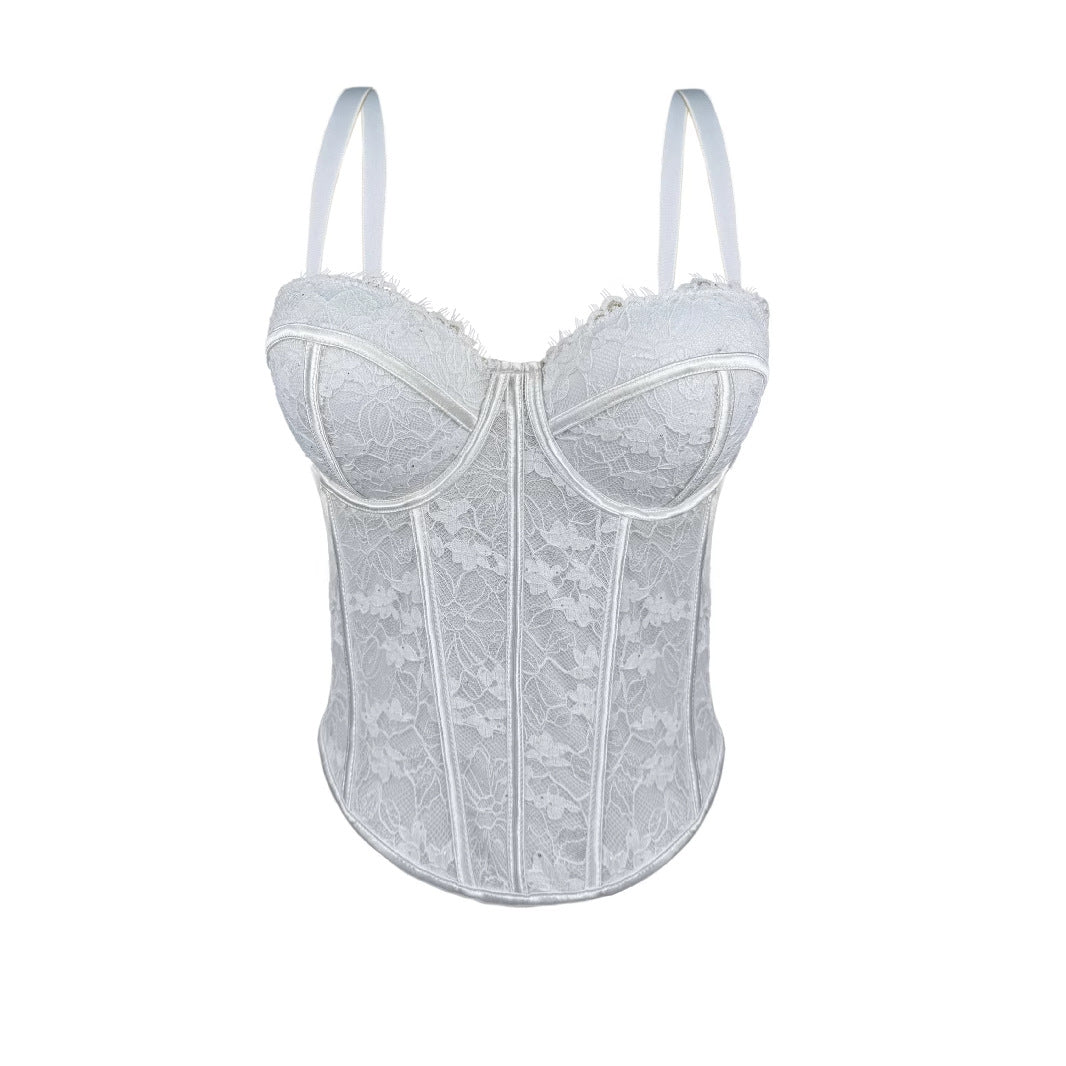 Black Lace Inner Match Sling High-grade Outer Wear Body Tops