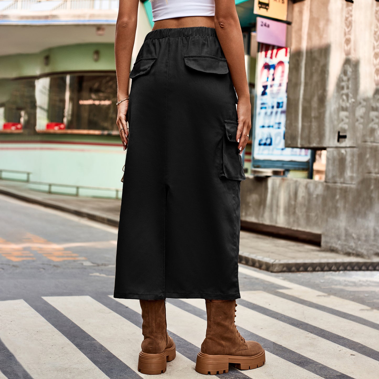 Women's Graceful Beautiful Classy Drawstring Denim Skirts
