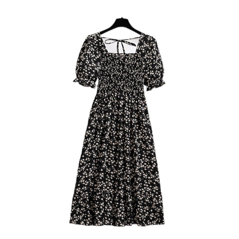 Women's Style Design Niche High-grade Floral Sleeve Dresses