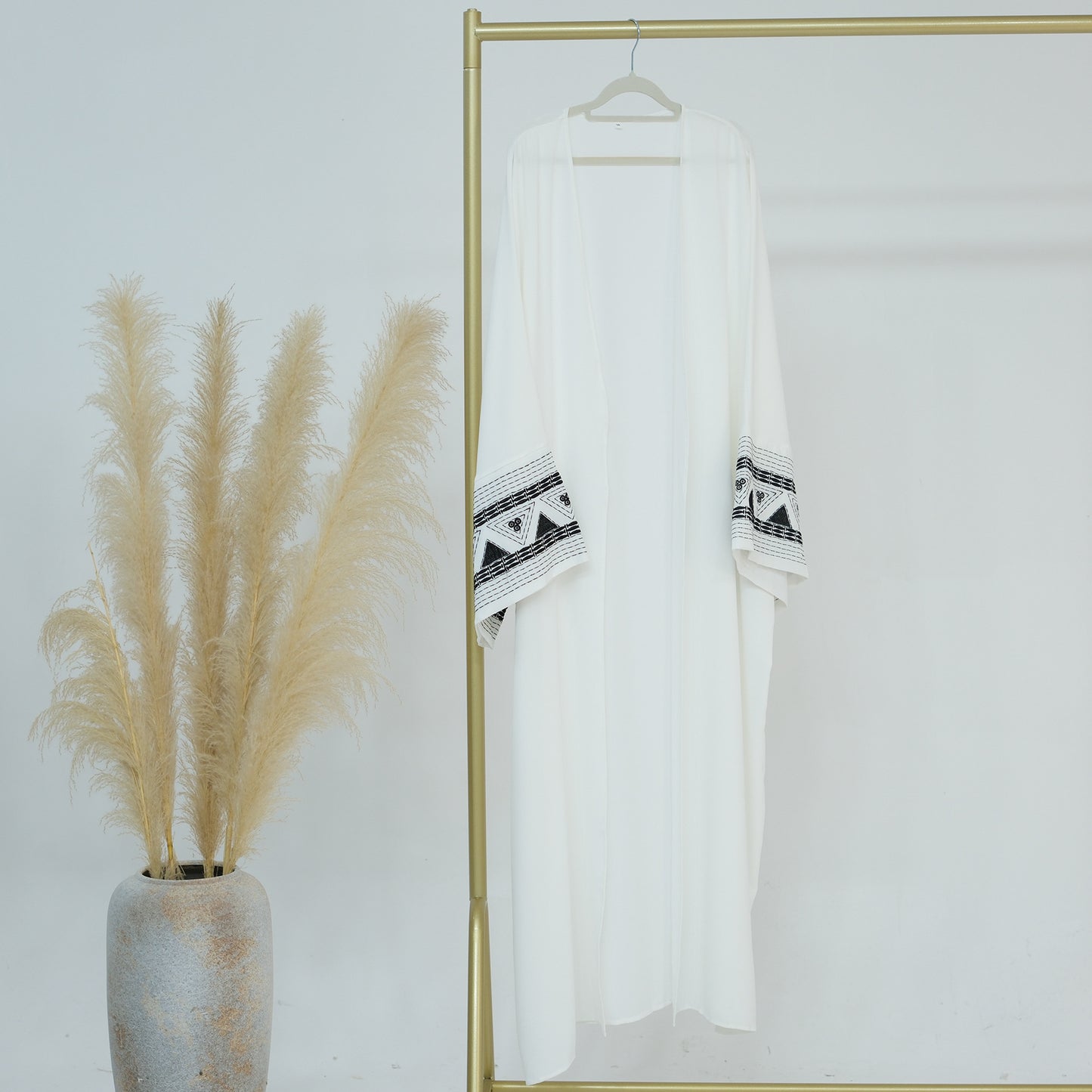 Turkish Exquisite Embroidered Robe Without Headscarf Dresses