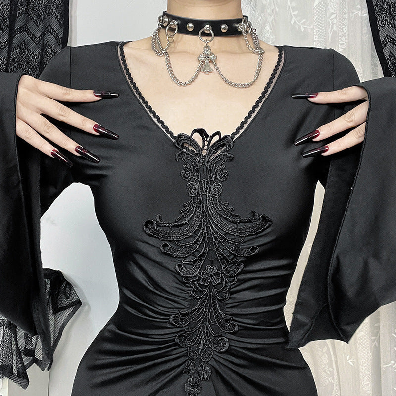 Women's Dress Dark Style Elegant Witch Sleeve Dresses