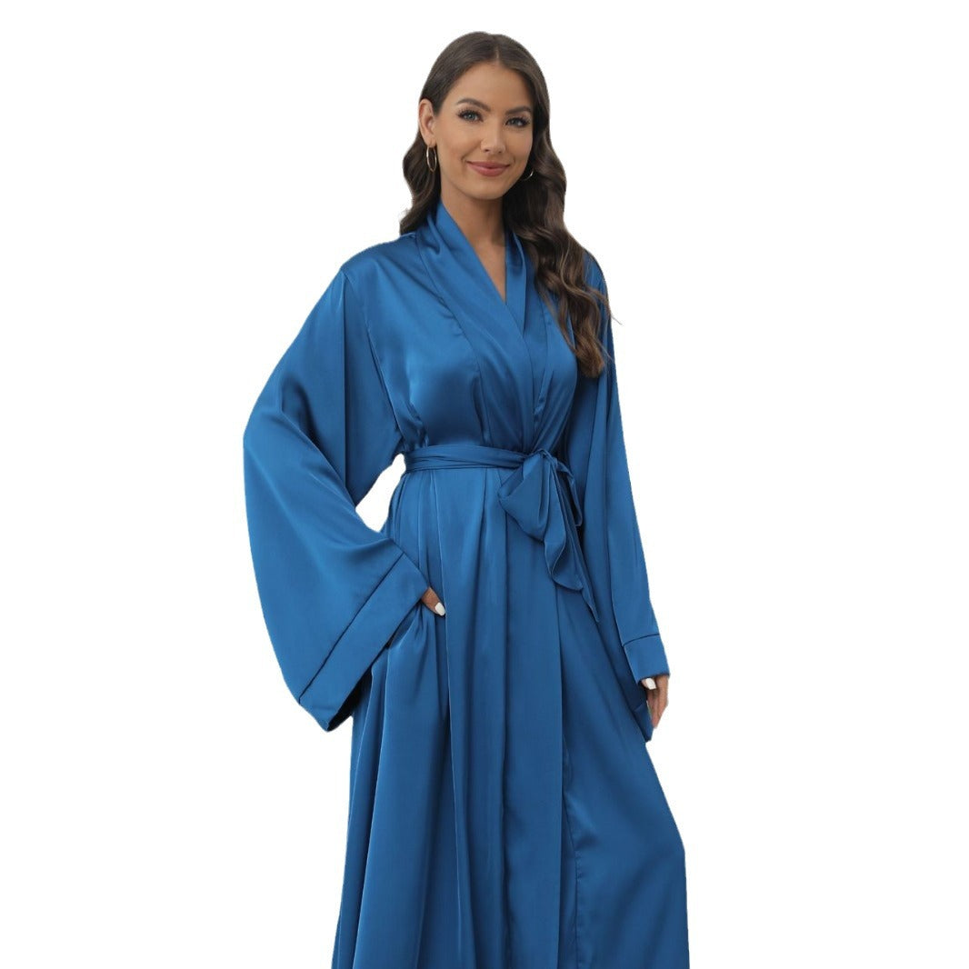 Dopamine Dress Solid Color Elegant Robe Dresses