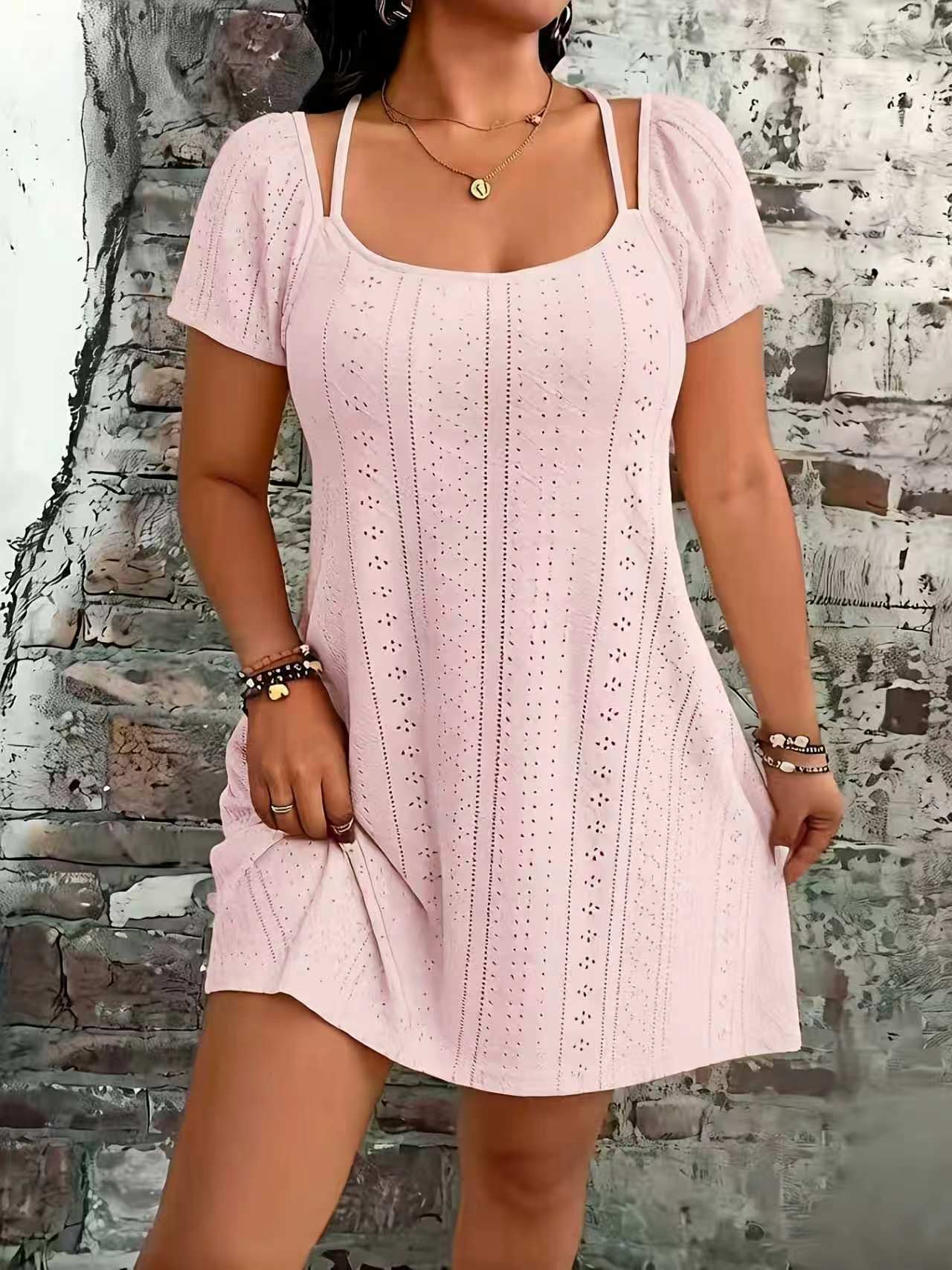 Summer Sexy Comfortable Suspender Fashion Square Dress