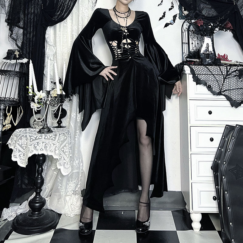 Devil Dress Asian Culture Banquet Batwing Dresses