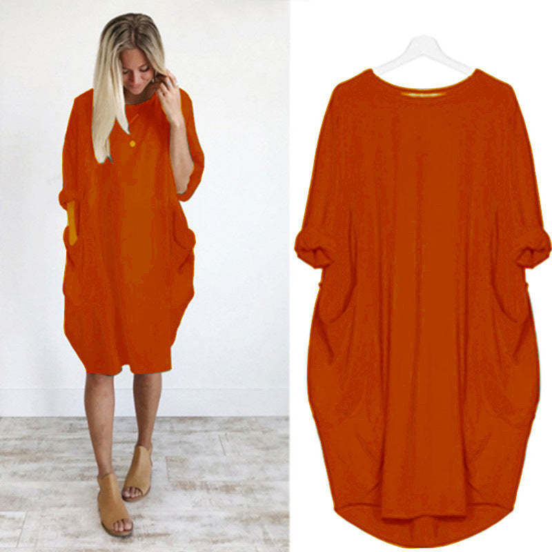 Women's Fashion Casual Mid-length Elegant Graceful Dress
