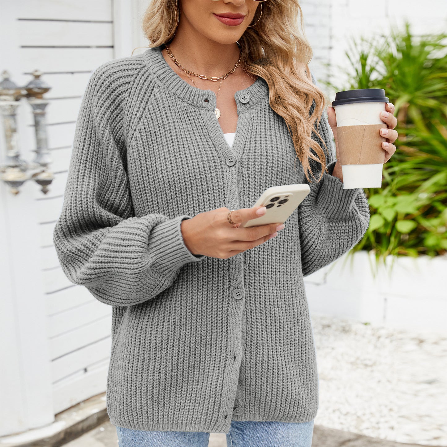 Women's Loose-fitting Casual One Breasted Fashion Sweaters