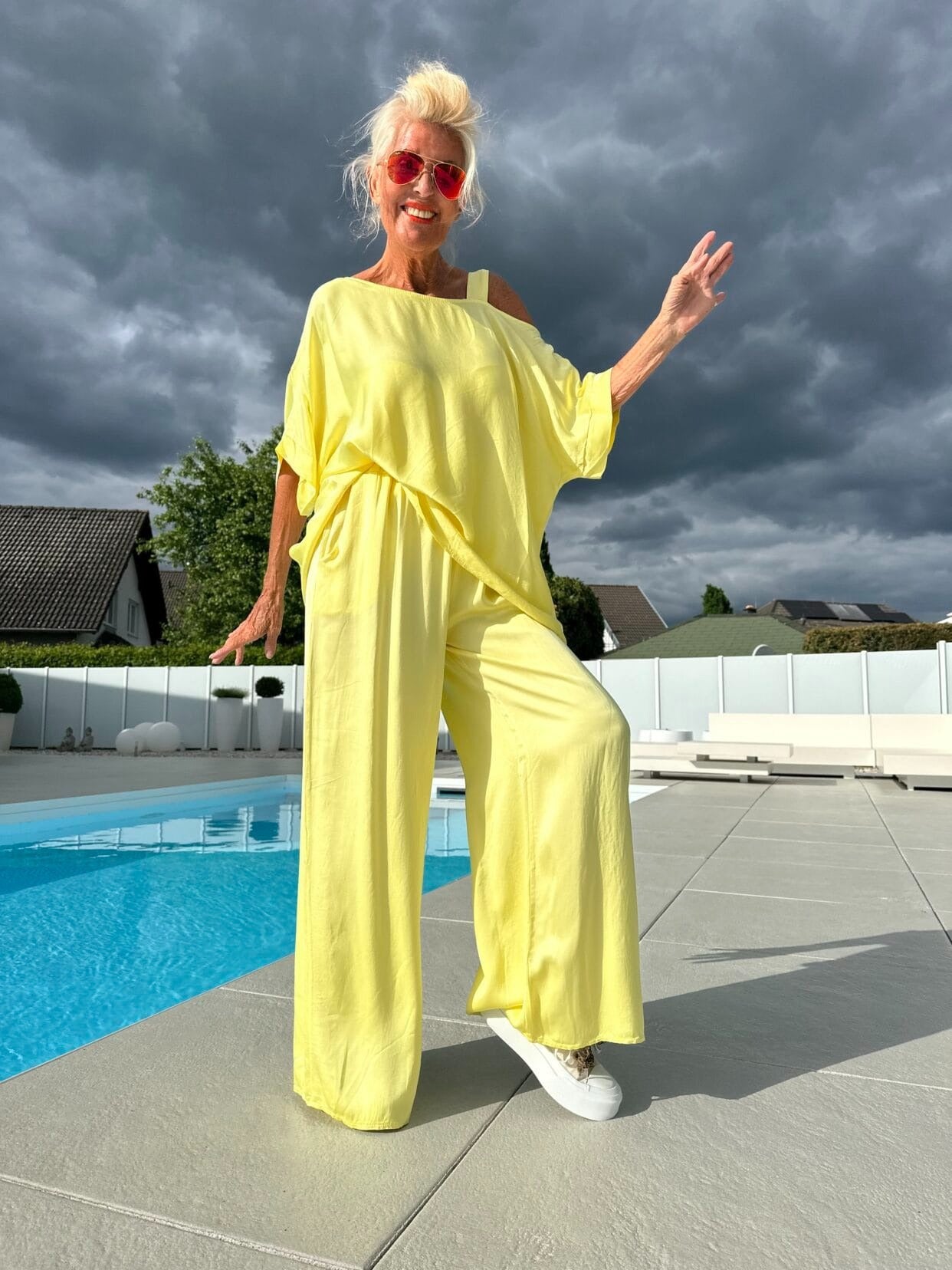 Women's Casual Irregular Collar Trousers Two-piece Suits