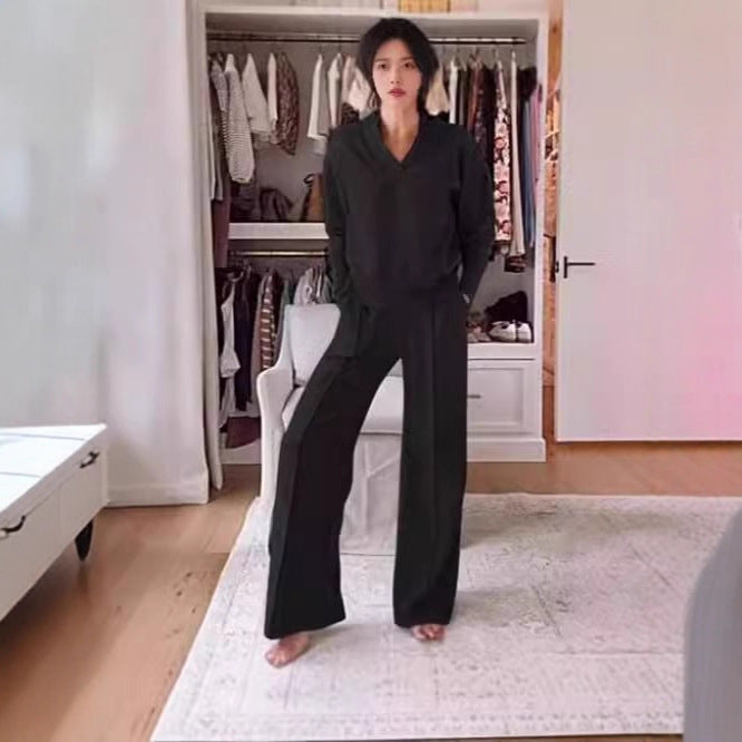 Autumn Long Sleeve Loose Wide Leg Tops