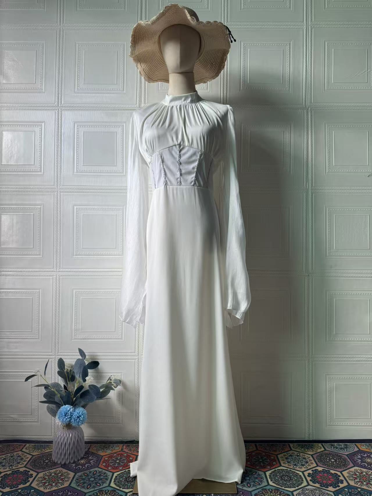 Women's Spring Fashion Elegant Graceful Long Sleeve Dresses