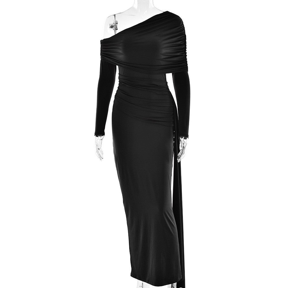 Women's French Dress Fashionable Slimming Design British Dresses