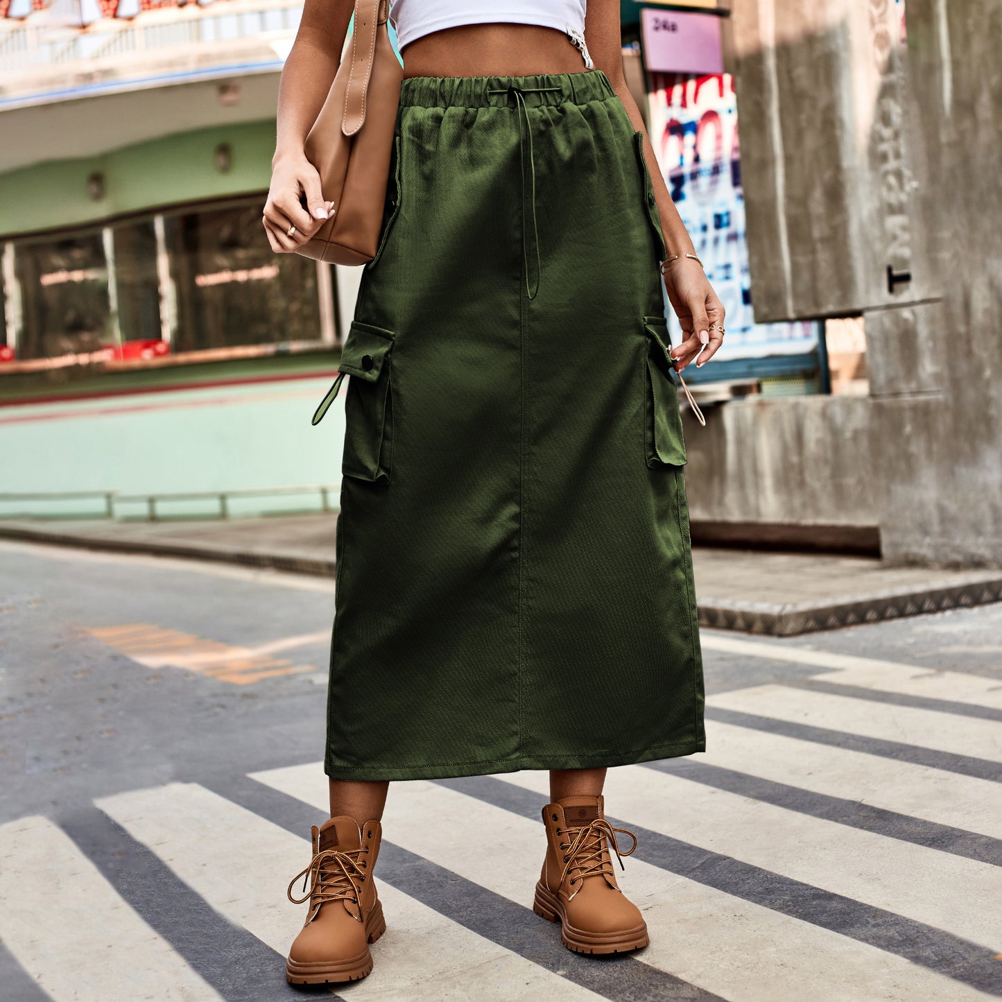 Women's Graceful Beautiful Classy Drawstring Denim Skirts