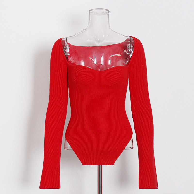 Women's Irregular Base Slim Fit Slimming Long Knitwear