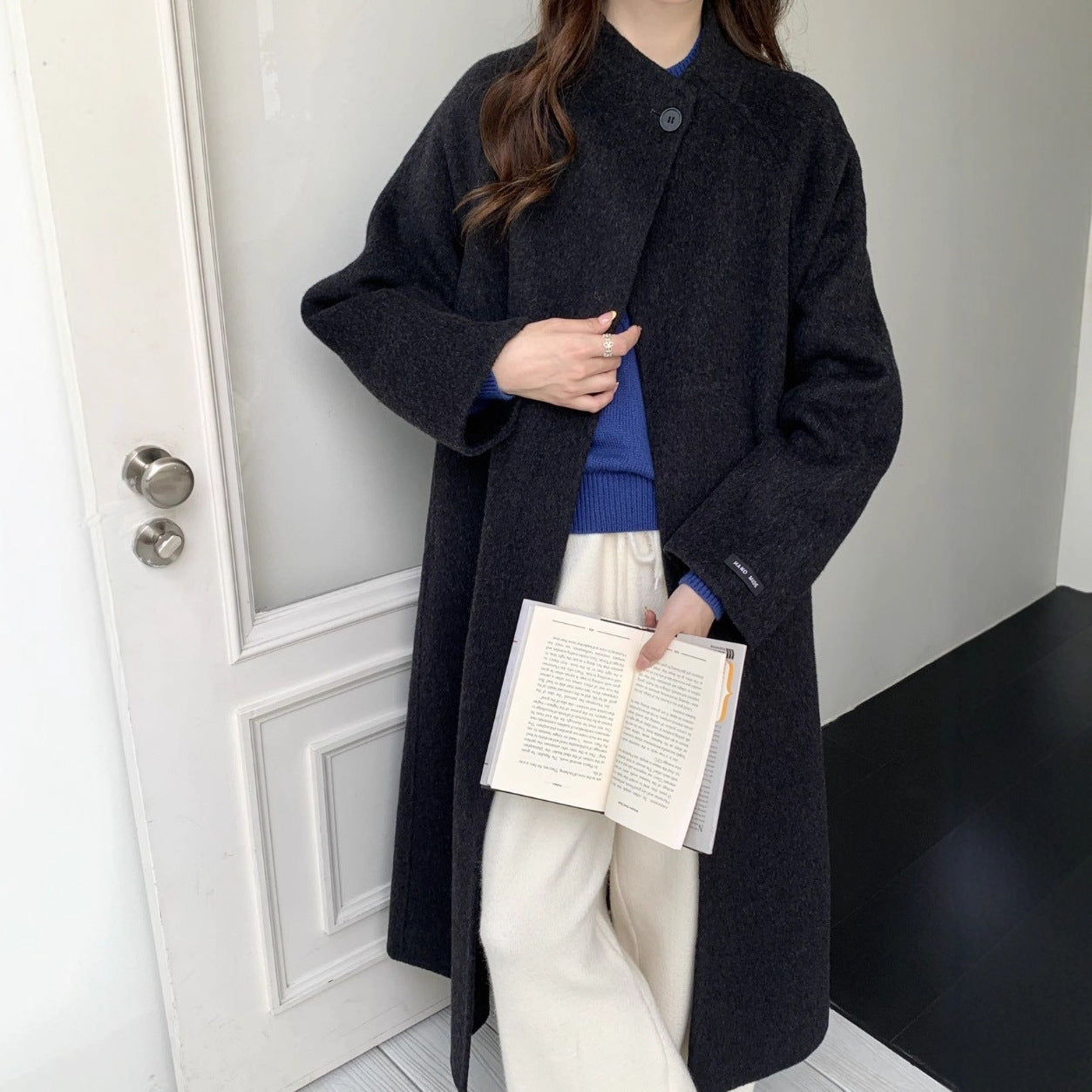 Women's Collar Design Sense Idle Double-sided Woolen Temperament Coats