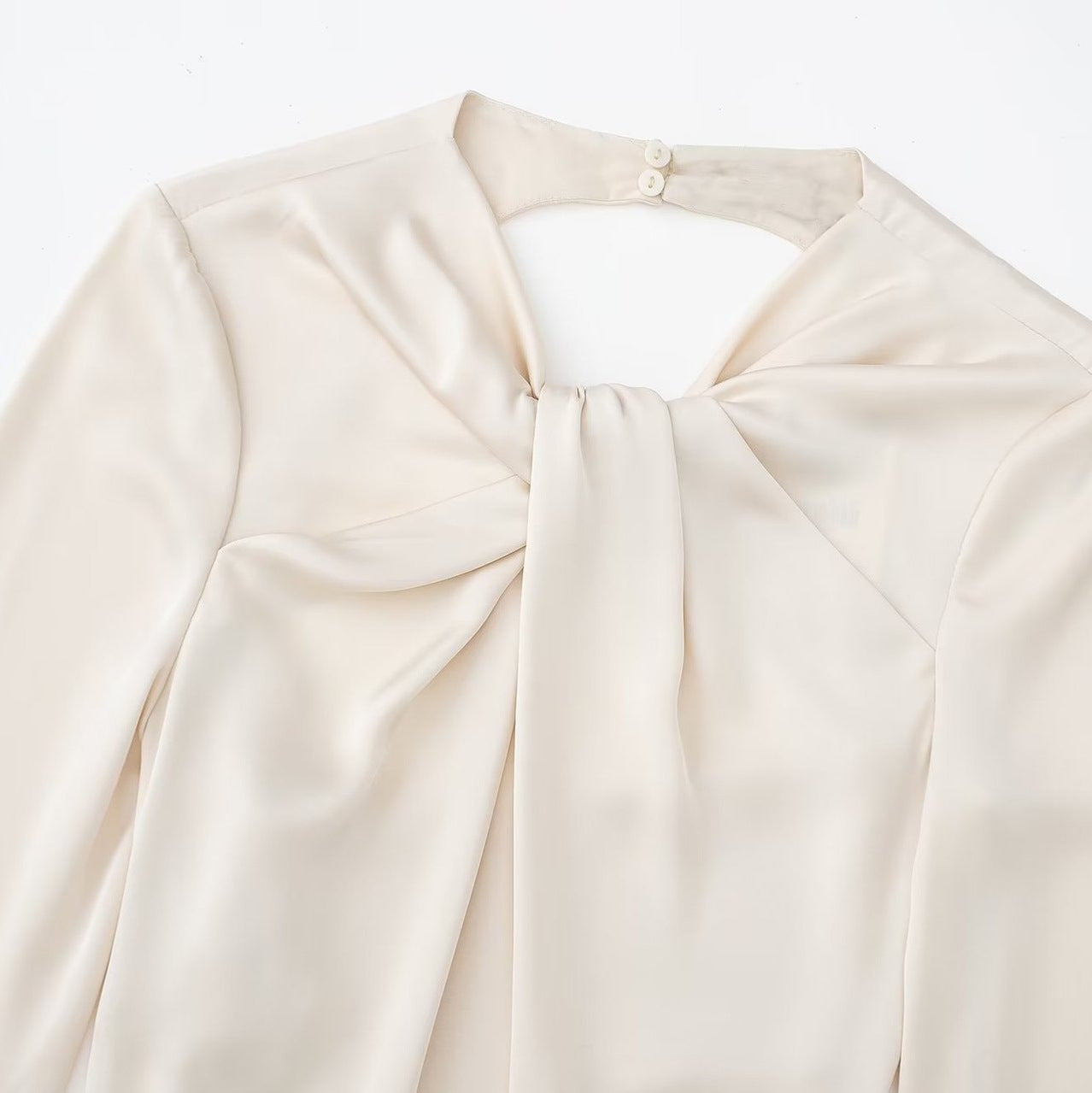 Women's Fashion Wear Design Niche Backless Silk Satin Dresses