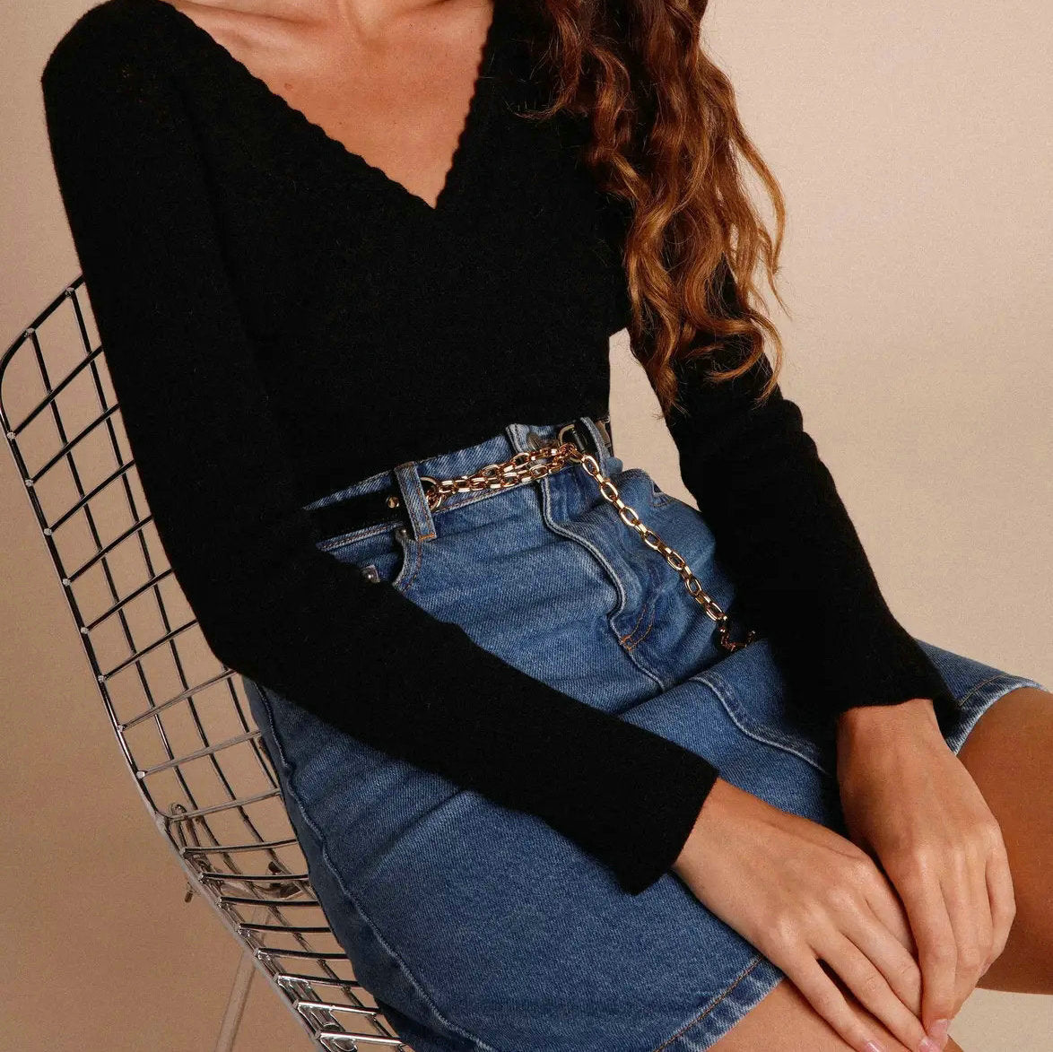 Women's Denim High Waist Super Mini Versatile Skirts