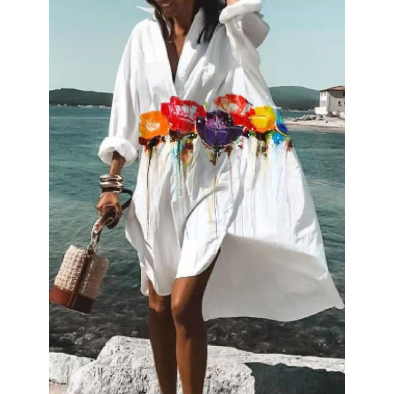 Innovative Creative Fashion Temperament Shirt Dress Dresses