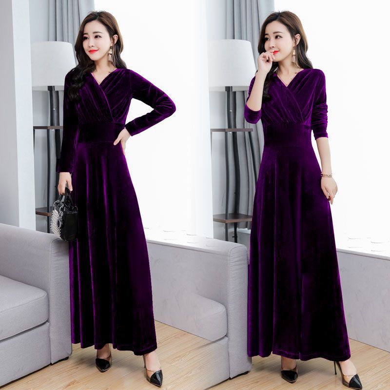 Women's Spring Long Graceful Sleeve Autumn Dress