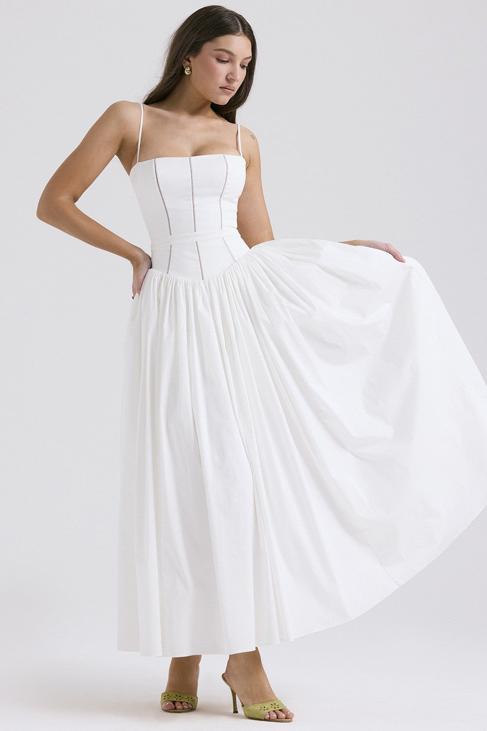 Fashionable High-grade French Strap Gentle Slimming Dress