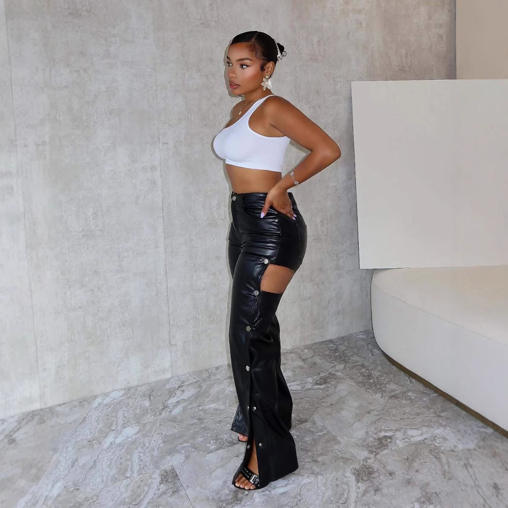 Fashion Sexy High Waist Slimming Straight Pants