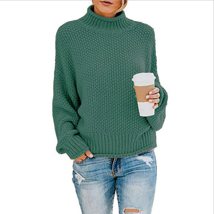 Women's Loose Round Neck Pullover Long Sleeve Women's Sweater