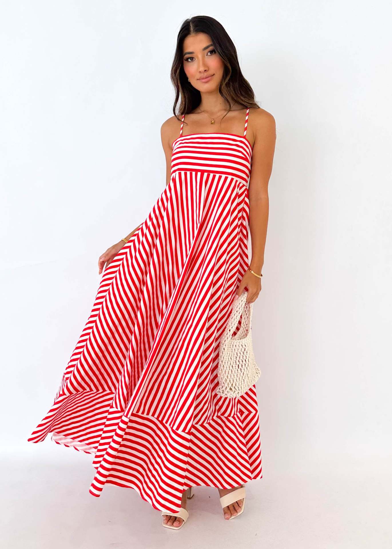Women's Printed Backless Sexy Suspenders Large Swing Dresses