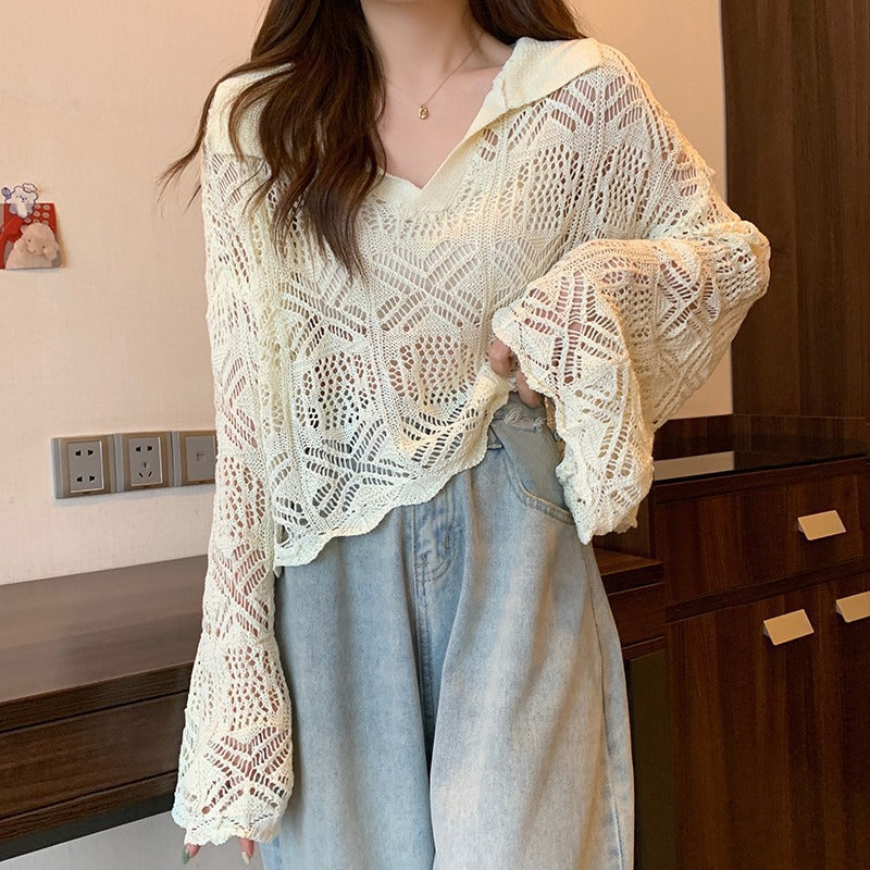 Women's Niche Early Spring Long Sleeve Fresh Sweet Sweaters