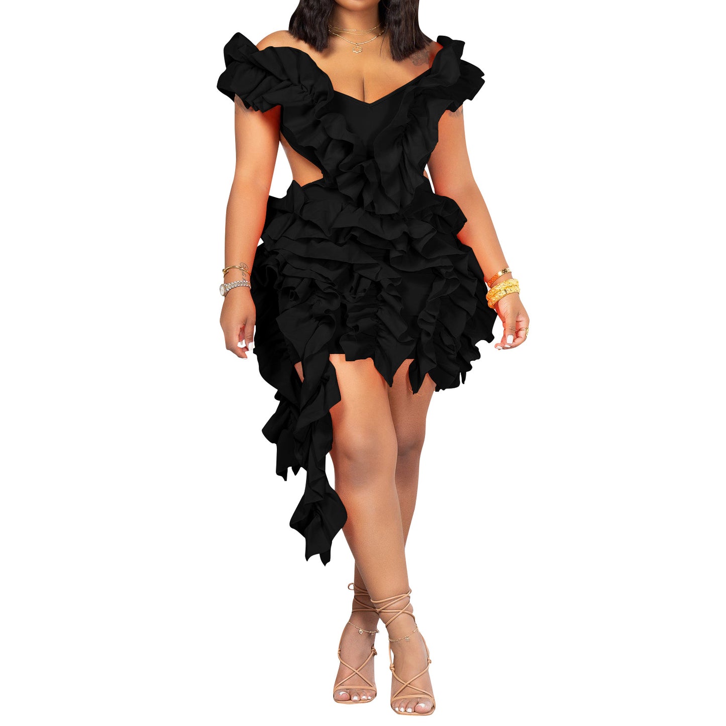 Women's Sexy Sleeveless Backless Stringy Seedge Dress Dresses