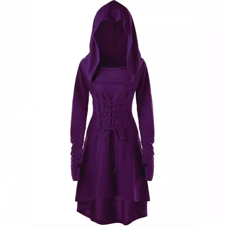Women's Solid Color Holiday Performance Long Sleeve Dress