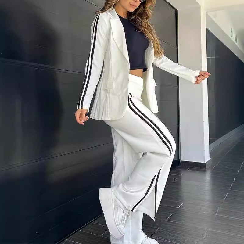 Trendy Stylish Casual Polo Collar Two-piece Suits