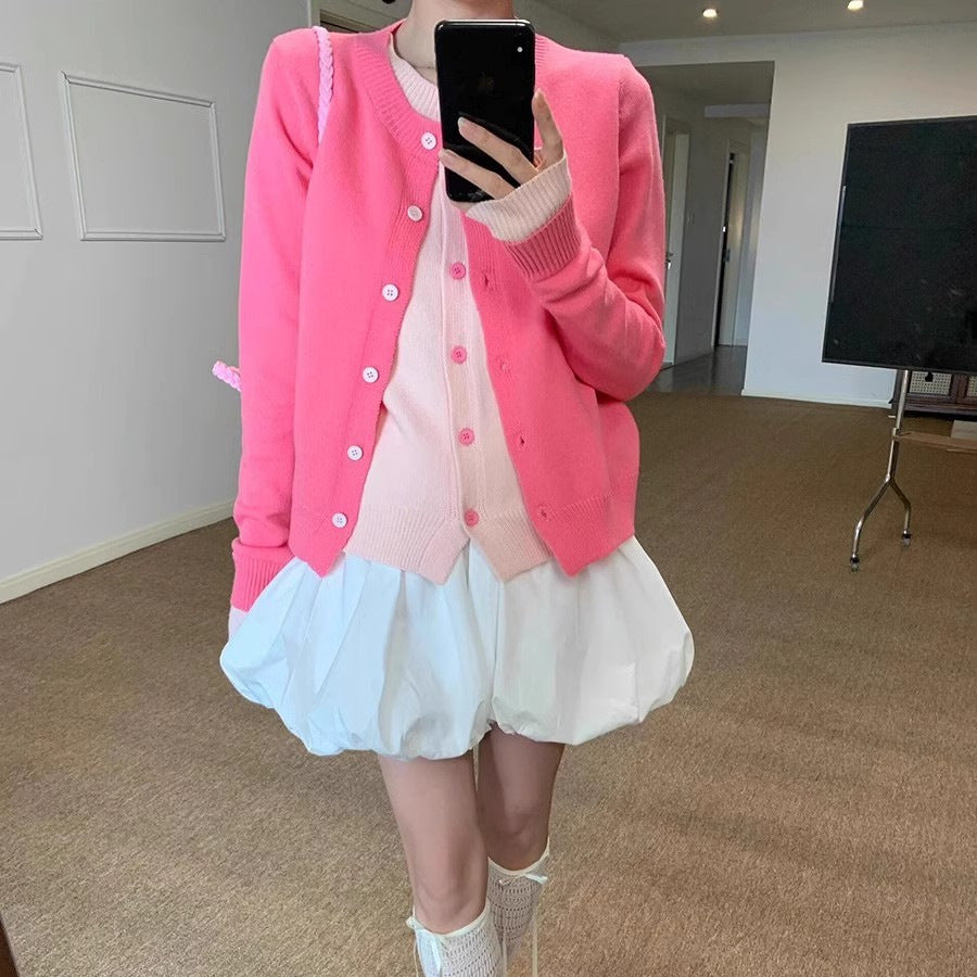 Women's Knitted Crew Neck Clothes Spring Women's Sweater