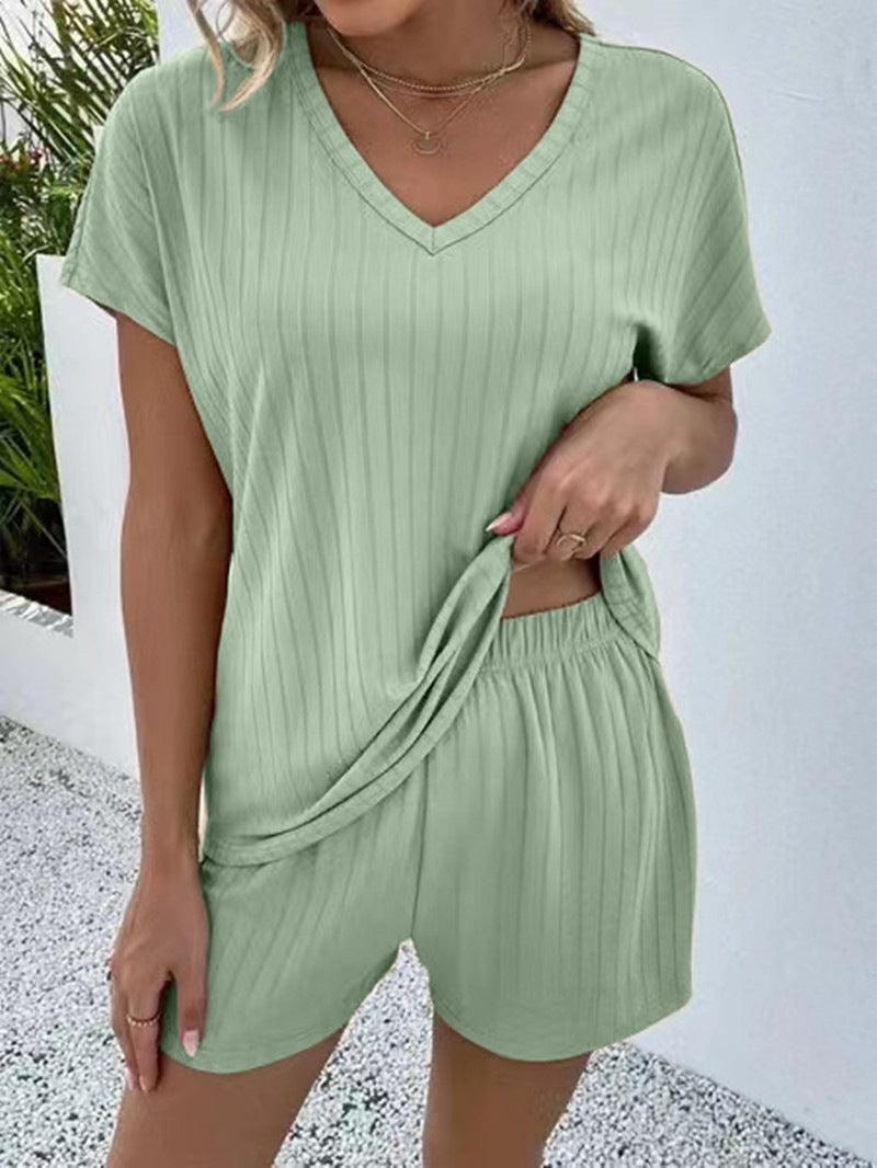 Versatile Slouchy Women's Knit Home Two-piece Suits