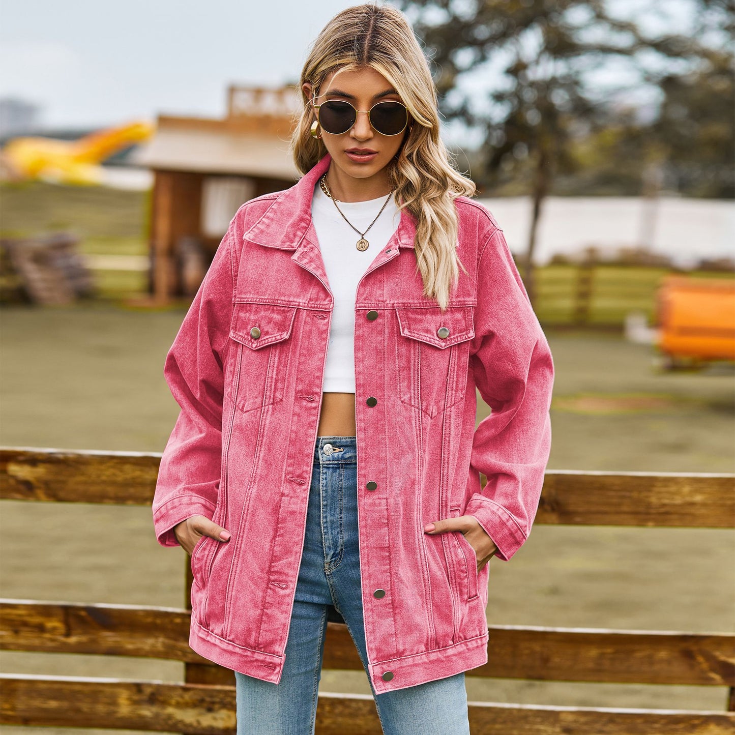 Women's Classic Retro Loose Denim For Tops