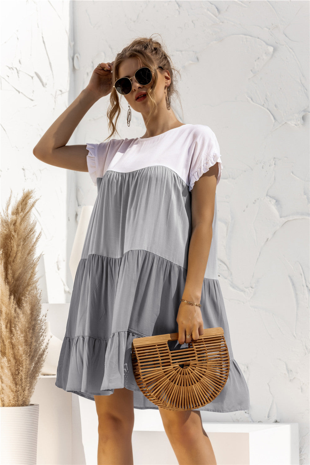 Versatile Popular Creative Loose Multicolor Dress Dresses