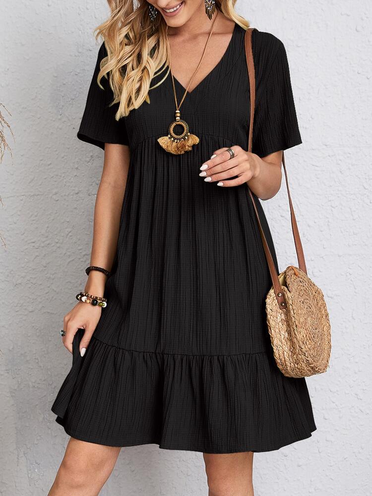 Women's Summer Dress Loose Casual Sleeve Waist Dresses