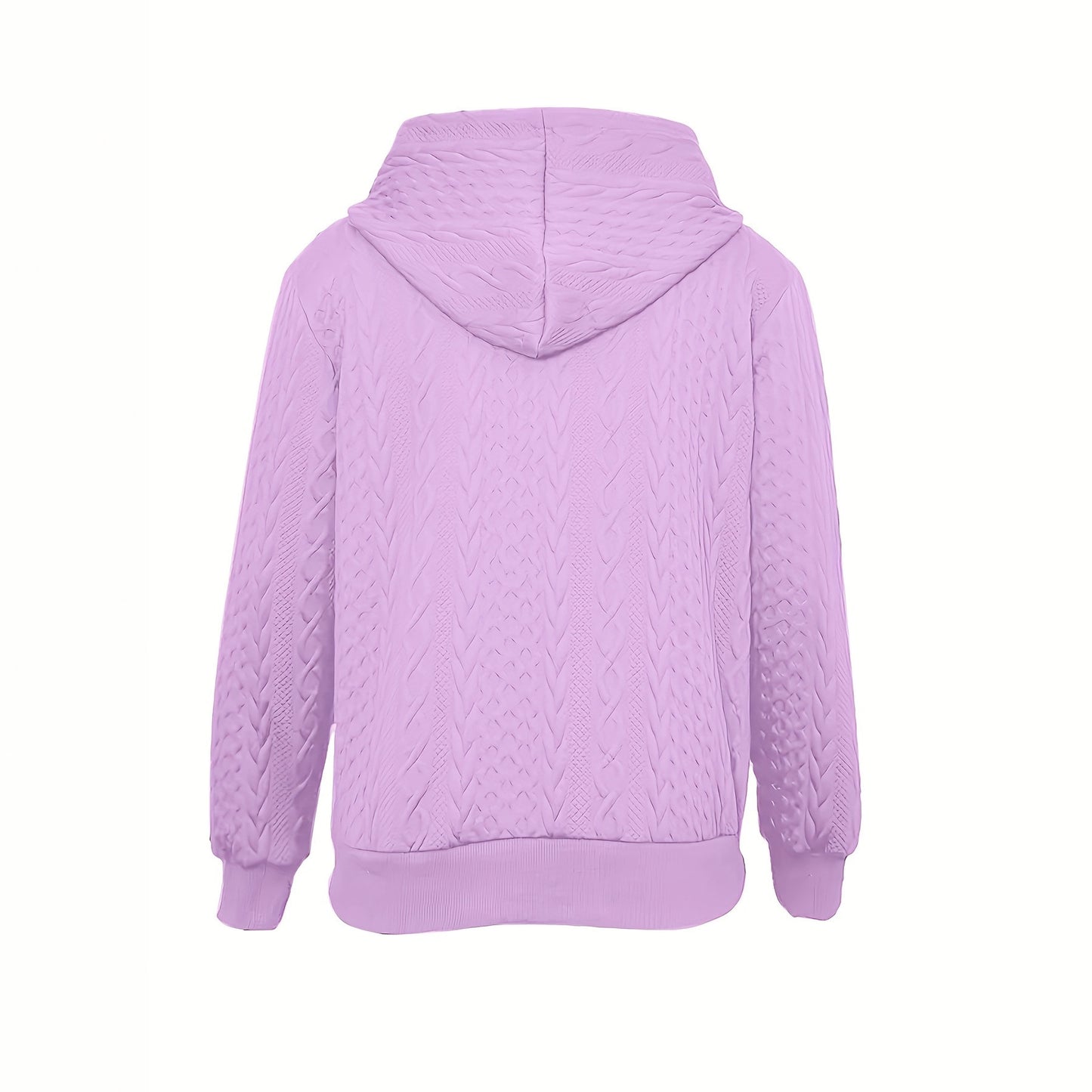 Women's Solid Color Long Sleeve Knitted Zipper Coats