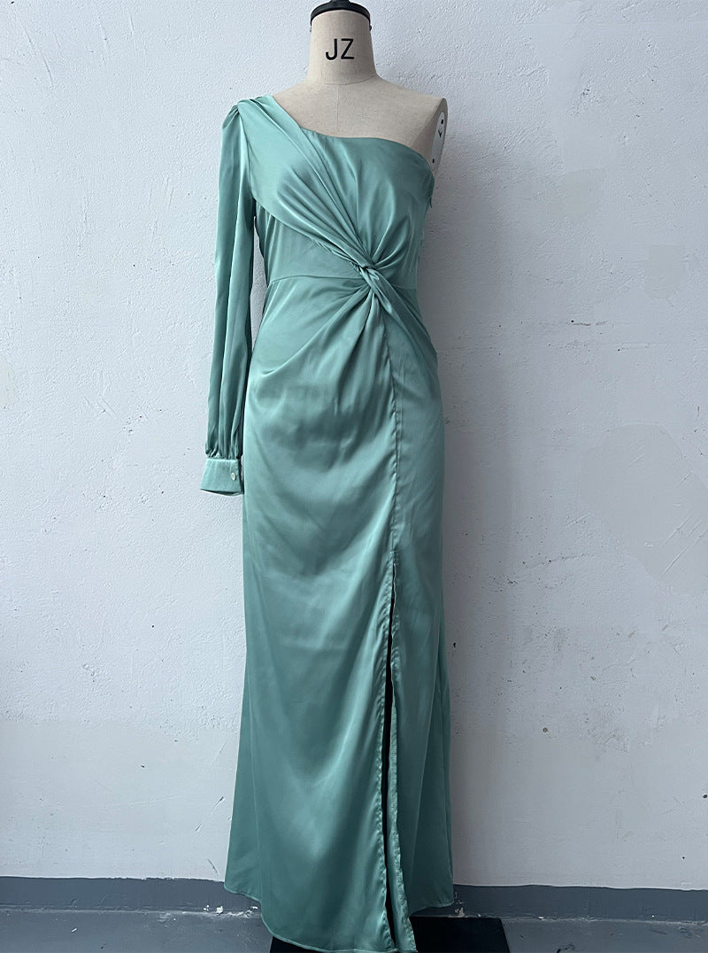 Women's Spring Dress Fashionable Temperament Cinched Waist Dresses