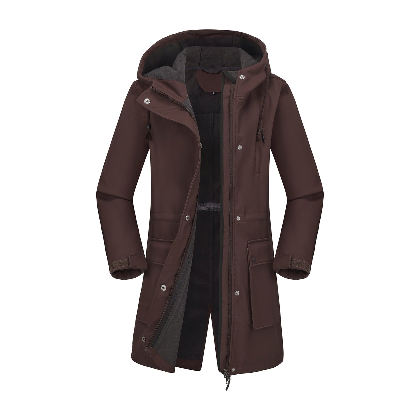 Women's Classic European Hooded Raincoat Trench Jackets