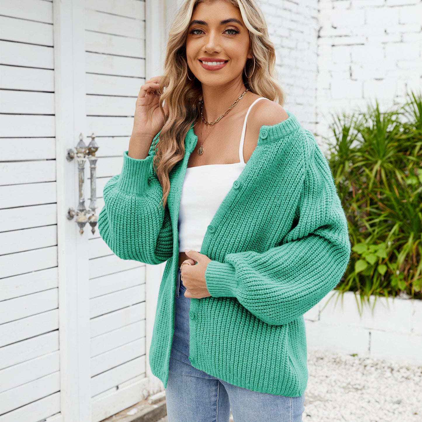 Women's Loose-fitting Casual One Breasted Fashion Sweaters