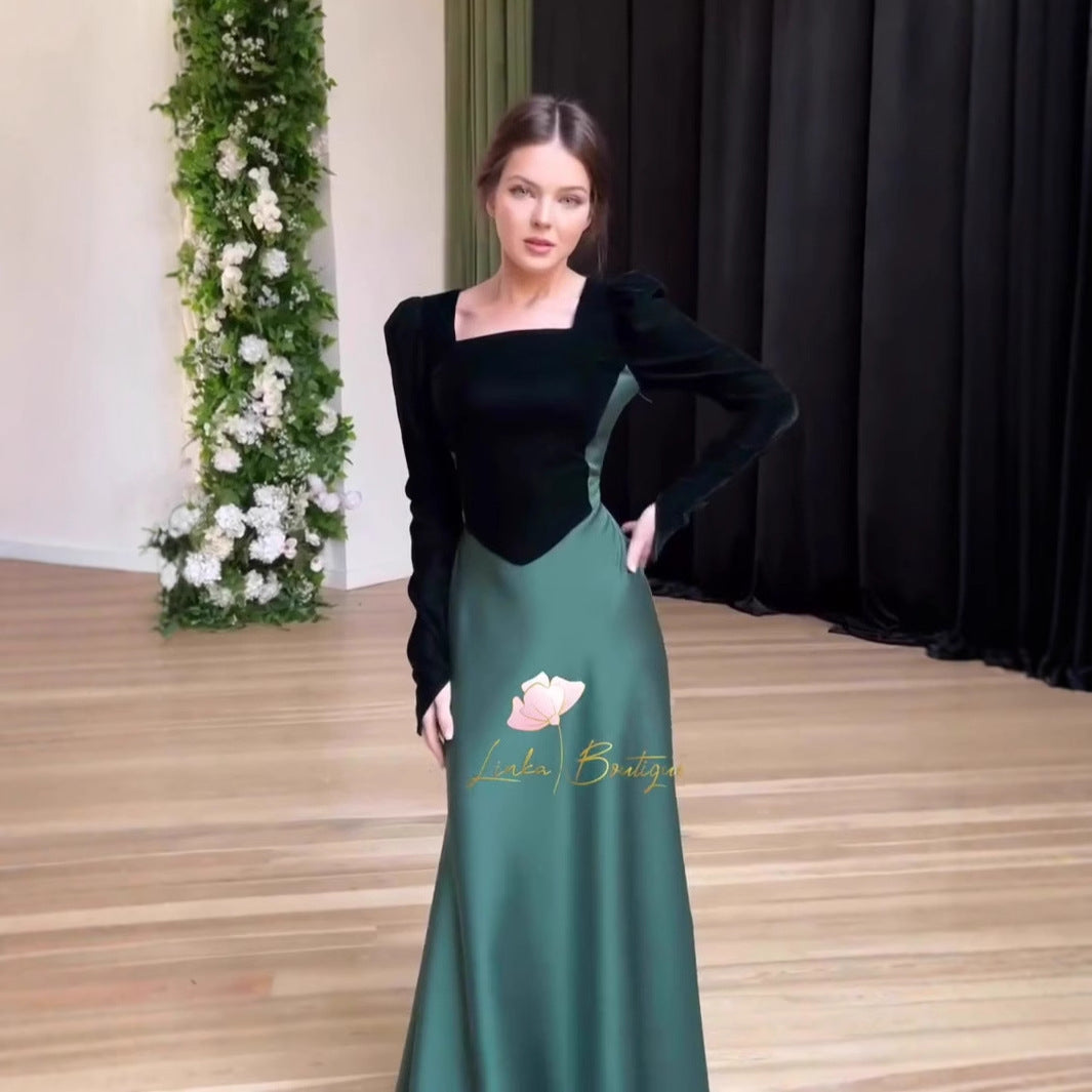 Autumn Vintage Court Style Long Sleeve Dresses