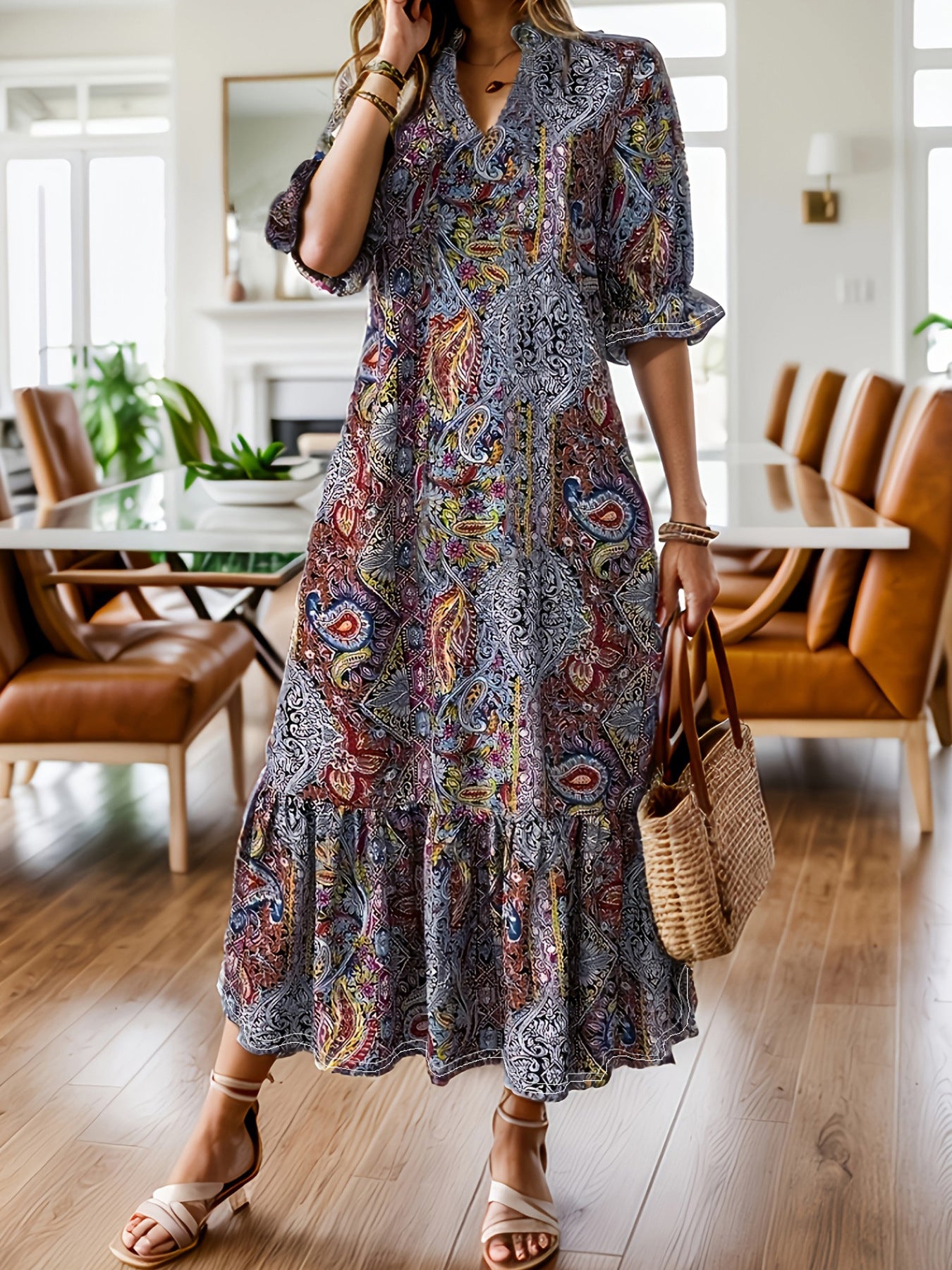 Attractive Casual Comfortable Women's Printed Fashion Dress